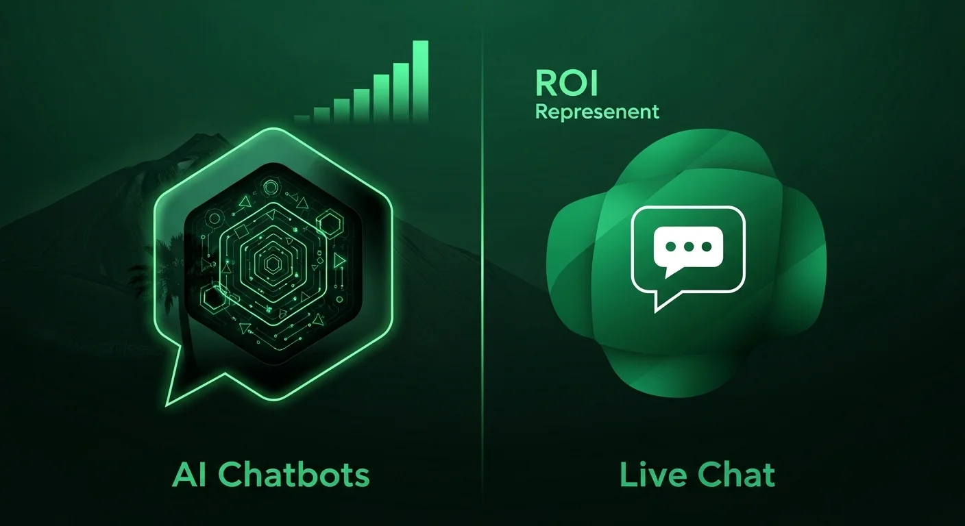 Chatbots de IA vs. Chat en Vivo: Desglosando el ROI para Negocios Hosteleros en Tenerife
