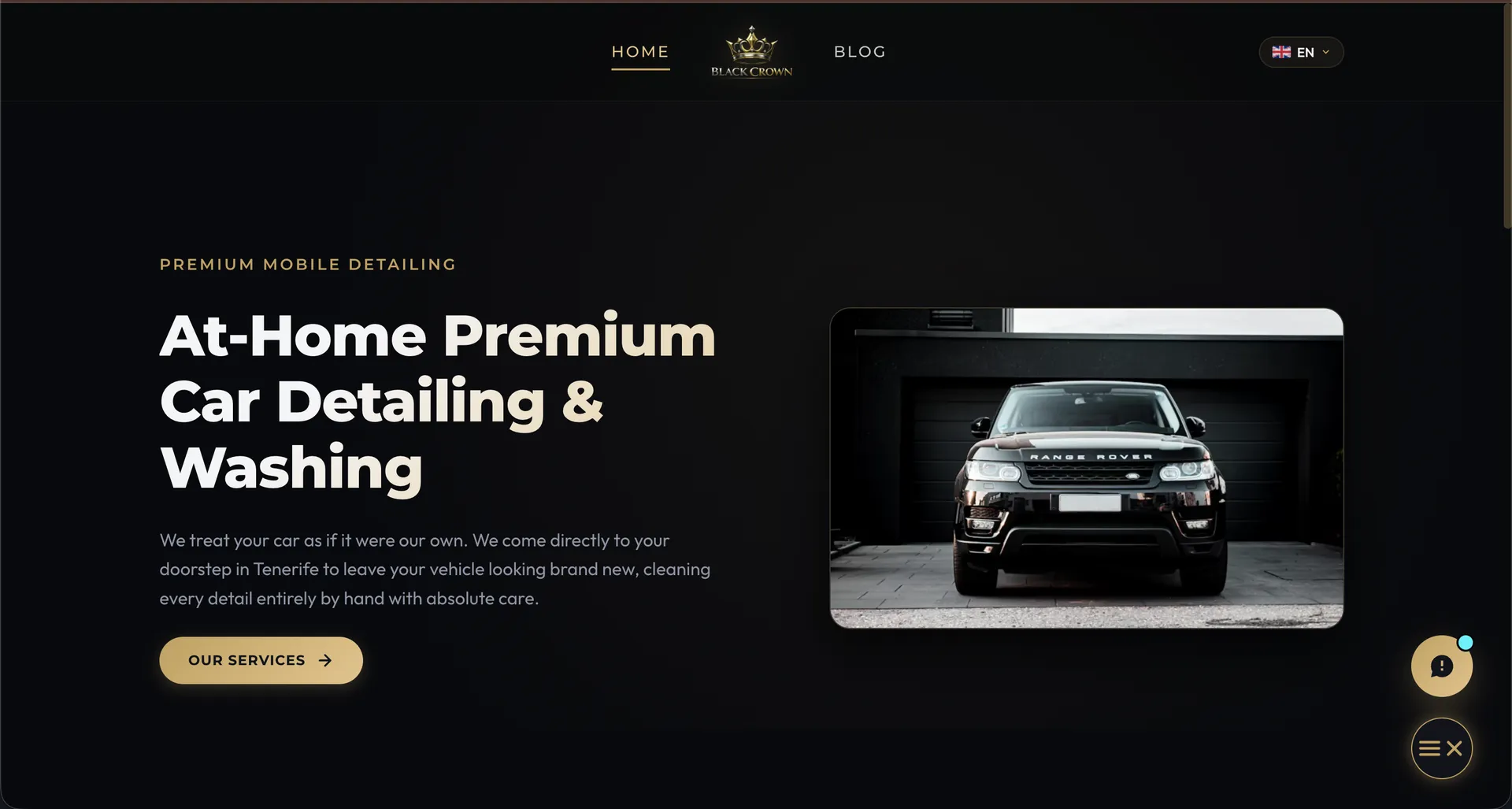 Screenshot of BookedIn premium detailing platform