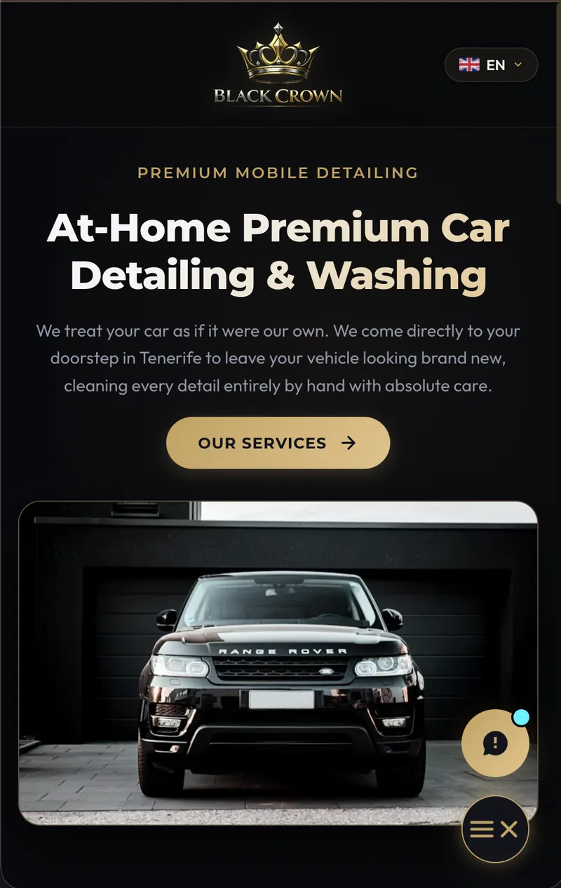 BookedIn responsive mobile application interface